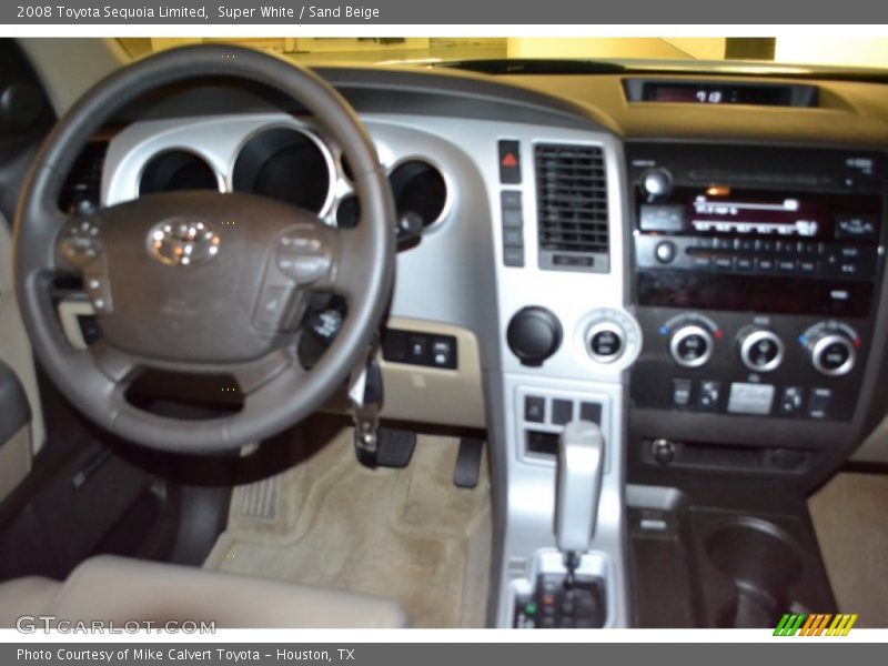Super White / Sand Beige 2008 Toyota Sequoia Limited
