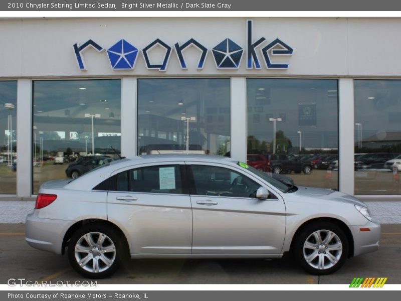 Bright Silver Metallic / Dark Slate Gray 2010 Chrysler Sebring Limited Sedan