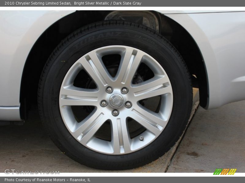 Bright Silver Metallic / Dark Slate Gray 2010 Chrysler Sebring Limited Sedan