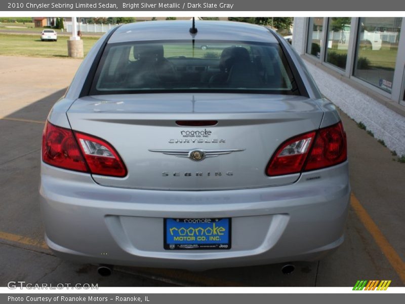 Bright Silver Metallic / Dark Slate Gray 2010 Chrysler Sebring Limited Sedan
