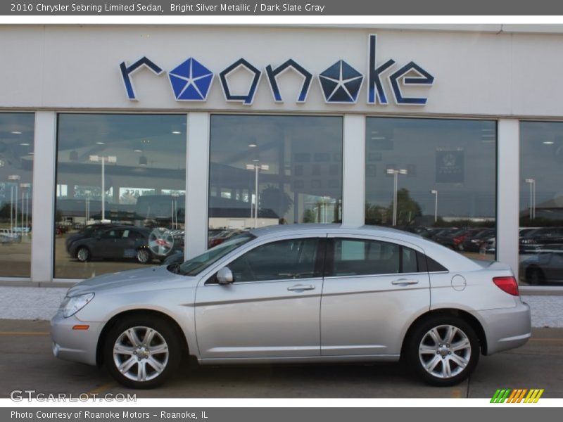 Bright Silver Metallic / Dark Slate Gray 2010 Chrysler Sebring Limited Sedan