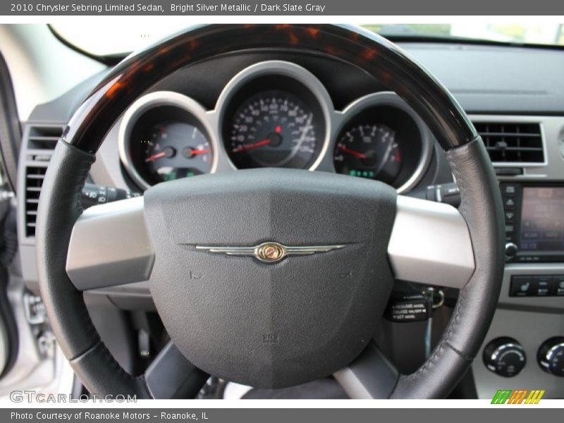 Bright Silver Metallic / Dark Slate Gray 2010 Chrysler Sebring Limited Sedan