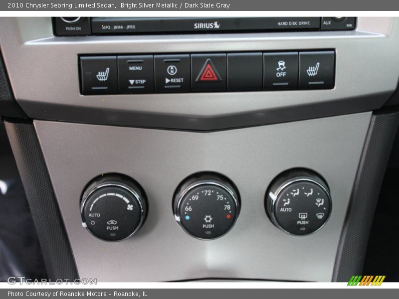 Controls of 2010 Sebring Limited Sedan