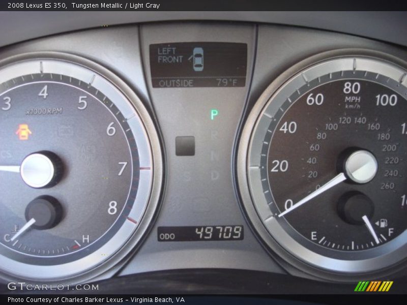 Tungsten Metallic / Light Gray 2008 Lexus ES 350