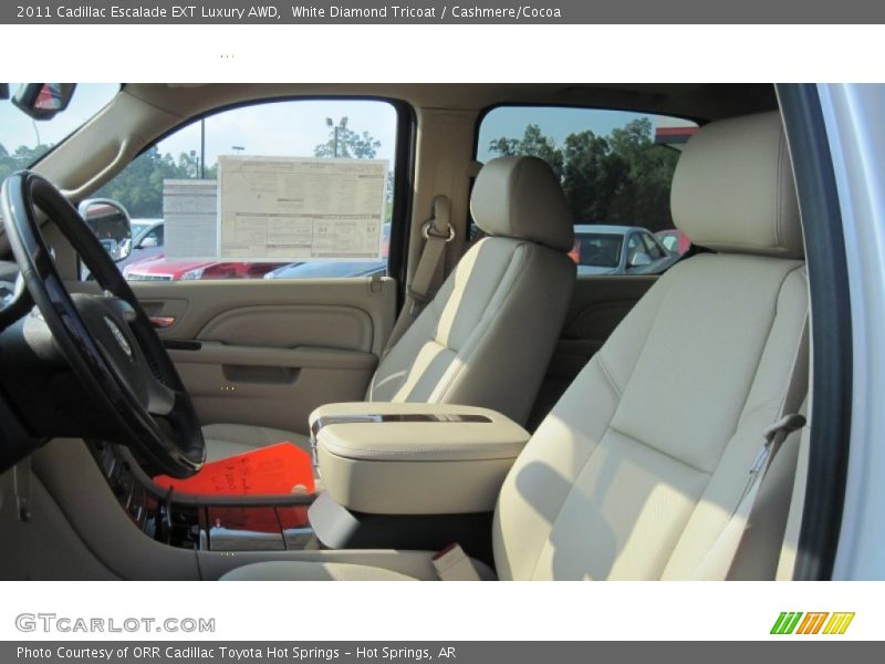 White Diamond Tricoat / Cashmere/Cocoa 2011 Cadillac Escalade EXT Luxury AWD