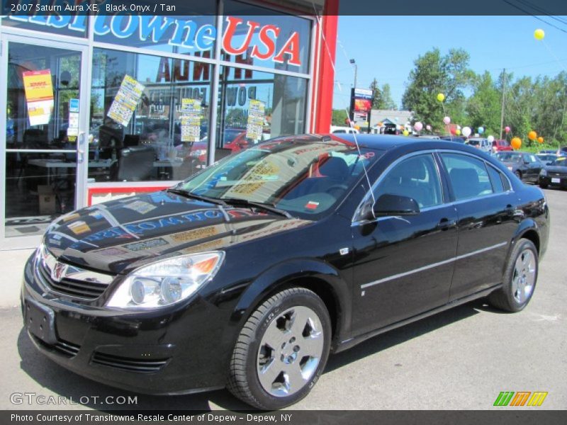 Black Onyx / Tan 2007 Saturn Aura XE