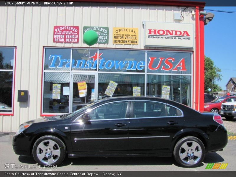 Black Onyx / Tan 2007 Saturn Aura XE
