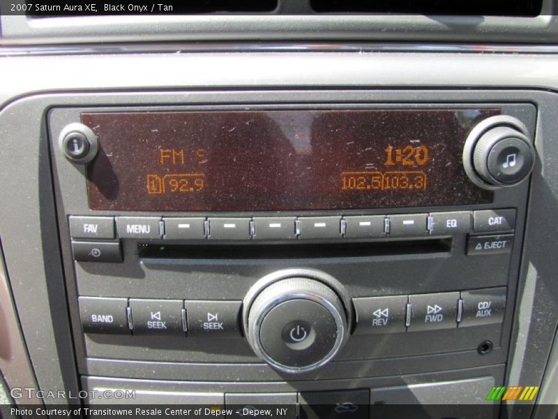 Black Onyx / Tan 2007 Saturn Aura XE