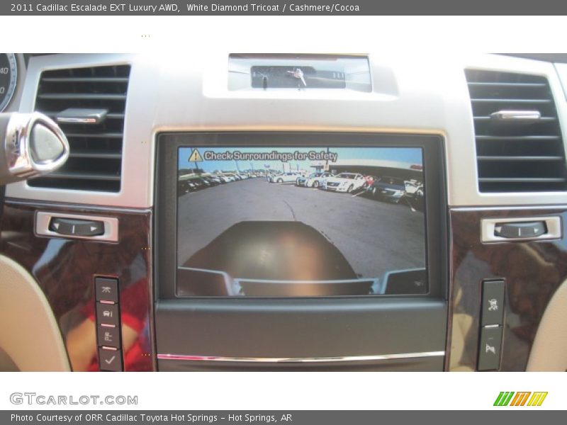 White Diamond Tricoat / Cashmere/Cocoa 2011 Cadillac Escalade EXT Luxury AWD