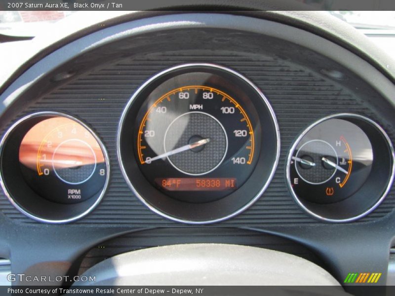 Black Onyx / Tan 2007 Saturn Aura XE