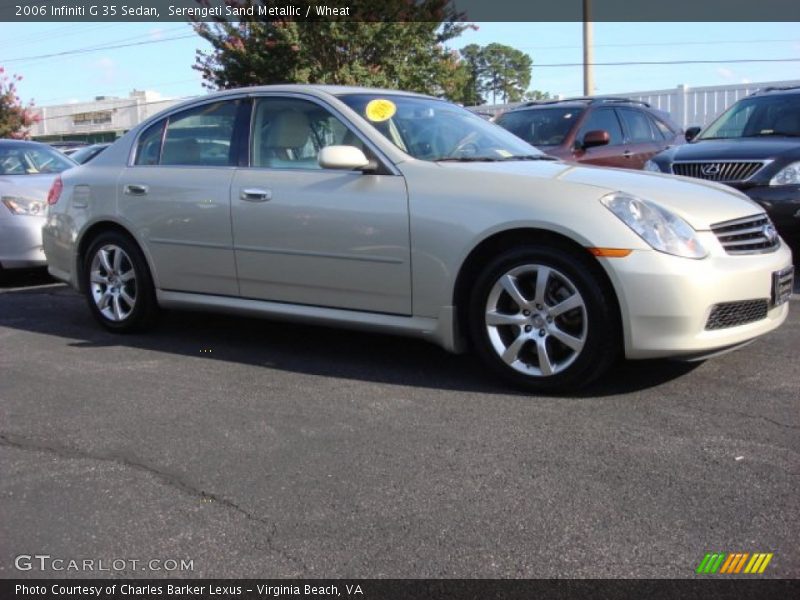 Serengeti Sand Metallic / Wheat 2006 Infiniti G 35 Sedan