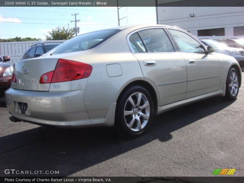 Serengeti Sand Metallic / Wheat 2006 Infiniti G 35 Sedan