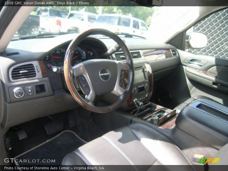 Onyx Black / Ebony 2008 GMC Yukon Denali AWD