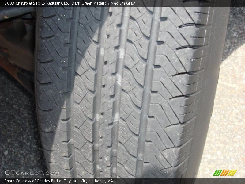 Dark Green Metallic / Medium Gray 2003 Chevrolet S10 LS Regular Cab