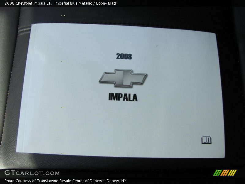Imperial Blue Metallic / Ebony Black 2008 Chevrolet Impala LT