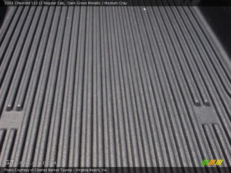 Dark Green Metallic / Medium Gray 2003 Chevrolet S10 LS Regular Cab