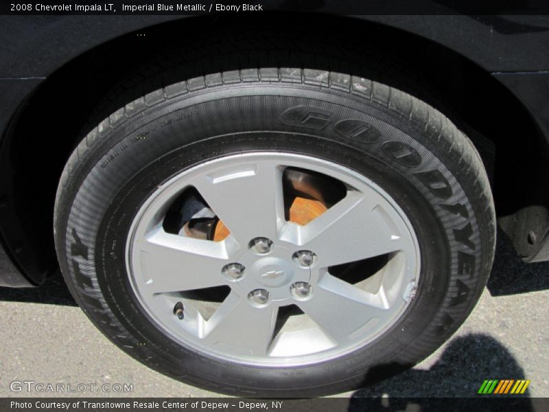 Imperial Blue Metallic / Ebony Black 2008 Chevrolet Impala LT