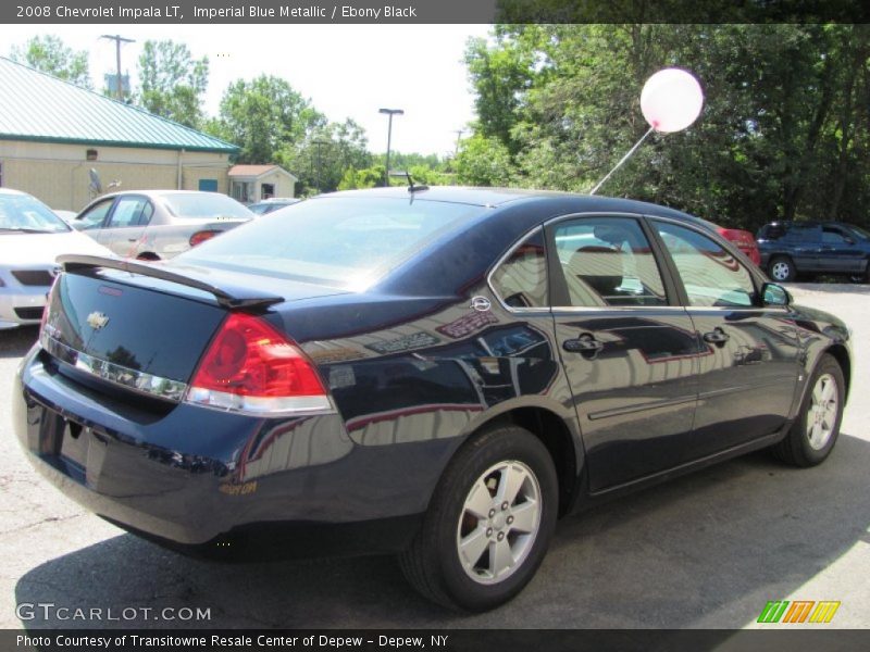 Imperial Blue Metallic / Ebony Black 2008 Chevrolet Impala LT