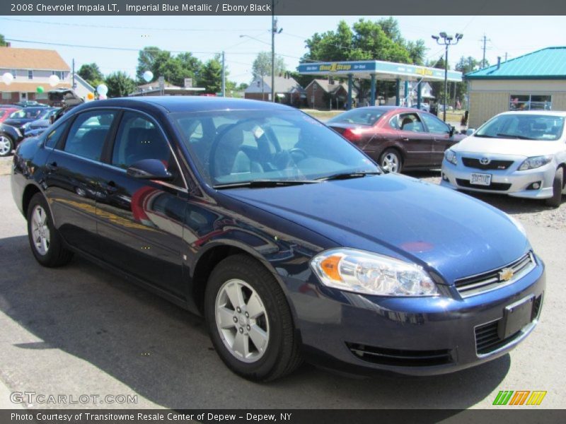 Imperial Blue Metallic / Ebony Black 2008 Chevrolet Impala LT