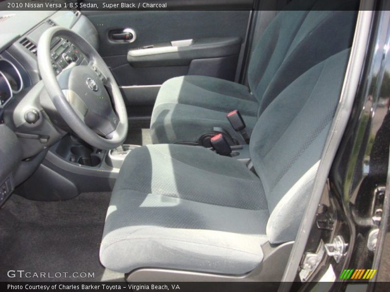 Super Black / Charcoal 2010 Nissan Versa 1.8 S Sedan