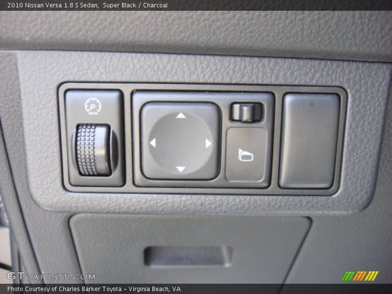 Super Black / Charcoal 2010 Nissan Versa 1.8 S Sedan