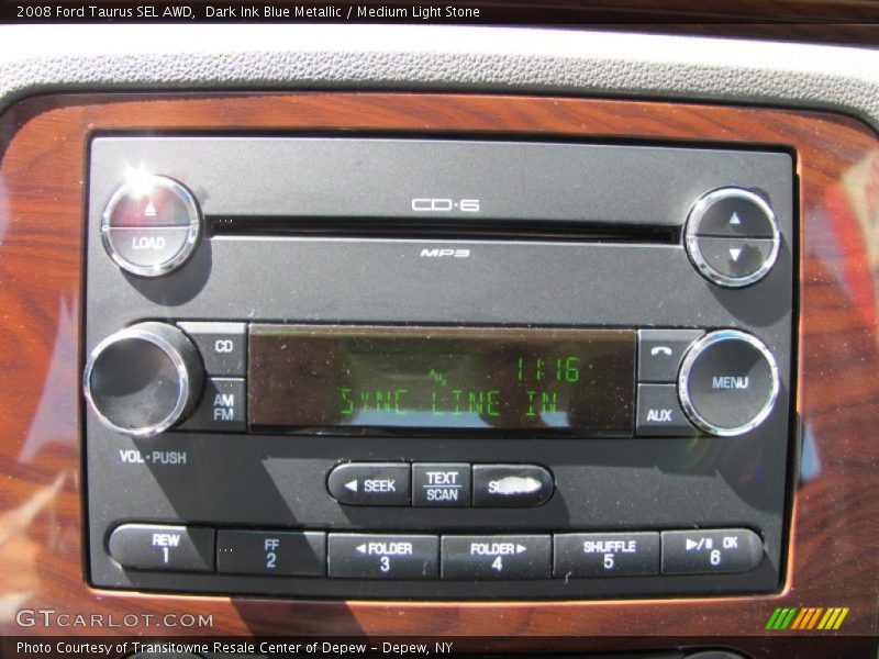 Dark Ink Blue Metallic / Medium Light Stone 2008 Ford Taurus SEL AWD