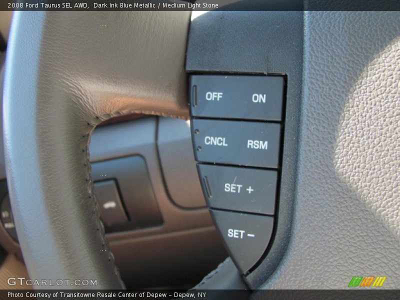 Dark Ink Blue Metallic / Medium Light Stone 2008 Ford Taurus SEL AWD