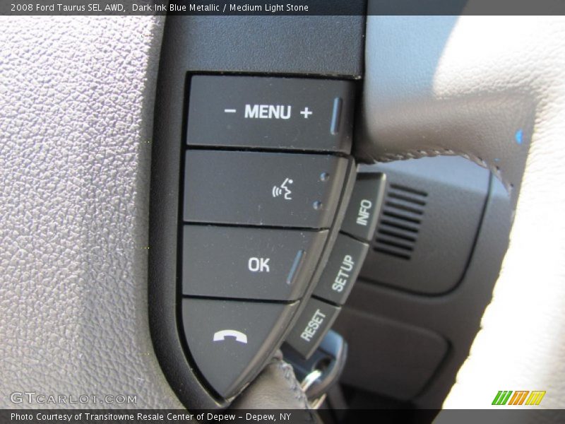 Dark Ink Blue Metallic / Medium Light Stone 2008 Ford Taurus SEL AWD