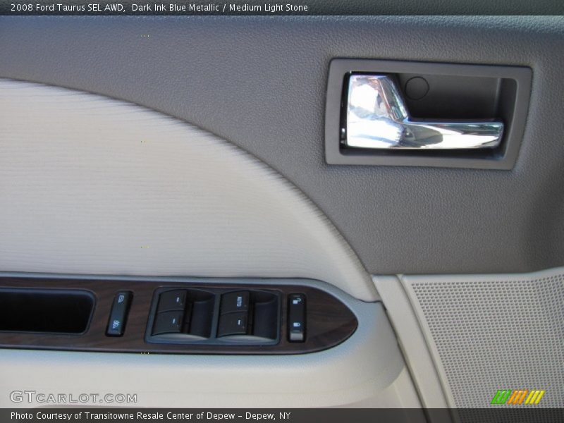 Dark Ink Blue Metallic / Medium Light Stone 2008 Ford Taurus SEL AWD
