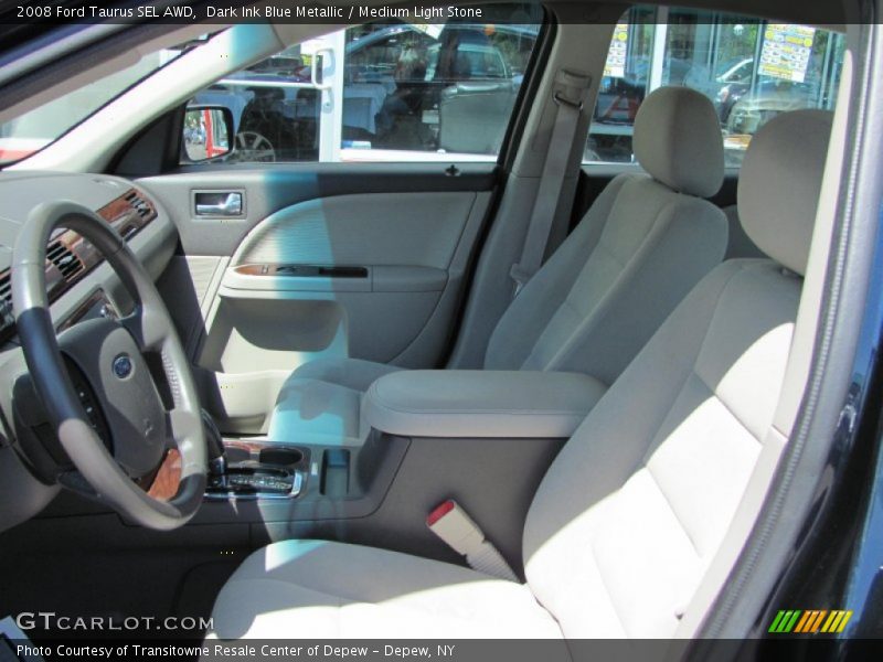Dark Ink Blue Metallic / Medium Light Stone 2008 Ford Taurus SEL AWD