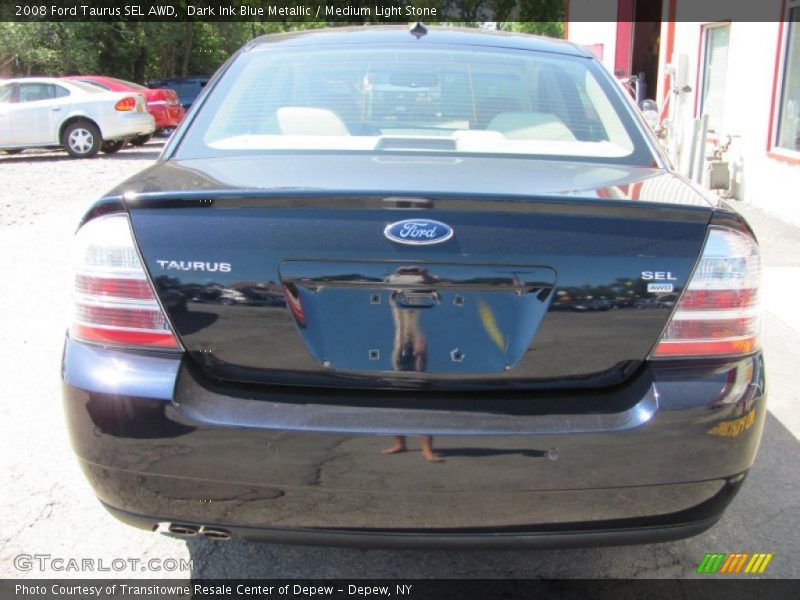 Dark Ink Blue Metallic / Medium Light Stone 2008 Ford Taurus SEL AWD