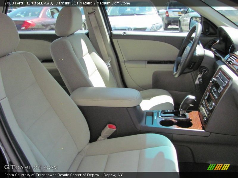 Dark Ink Blue Metallic / Medium Light Stone 2008 Ford Taurus SEL AWD