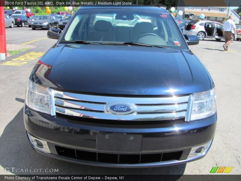 Dark Ink Blue Metallic / Medium Light Stone 2008 Ford Taurus SEL AWD