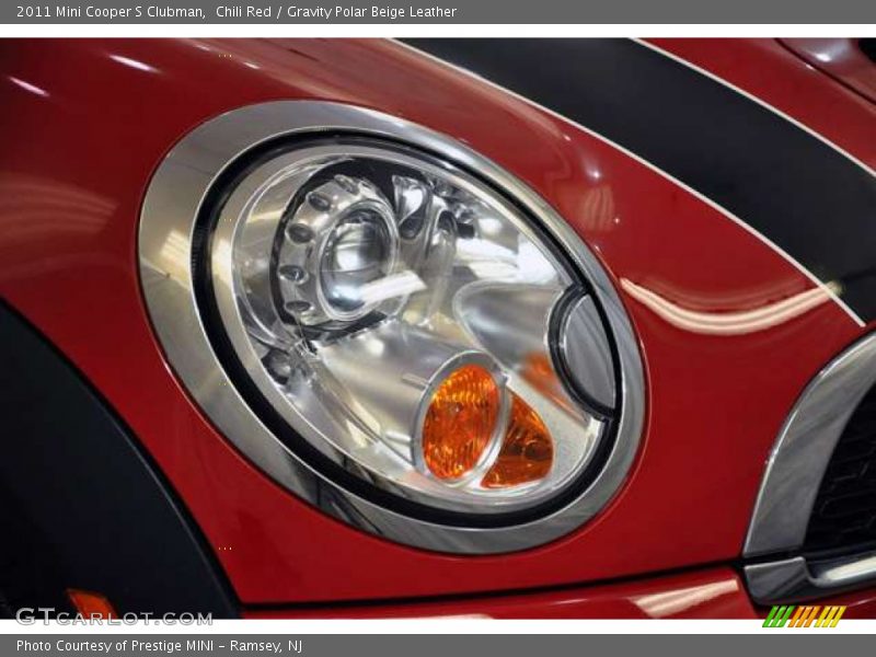 Chili Red / Gravity Polar Beige Leather 2011 Mini Cooper S Clubman