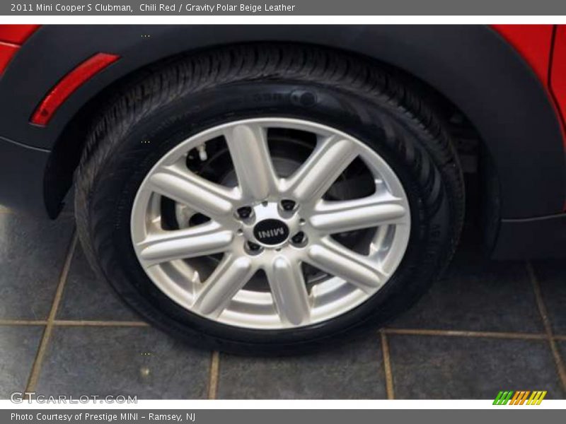 Chili Red / Gravity Polar Beige Leather 2011 Mini Cooper S Clubman