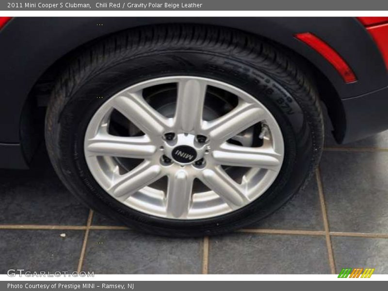 Chili Red / Gravity Polar Beige Leather 2011 Mini Cooper S Clubman