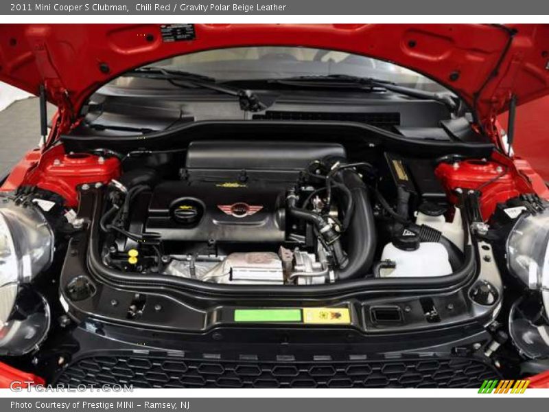 Chili Red / Gravity Polar Beige Leather 2011 Mini Cooper S Clubman