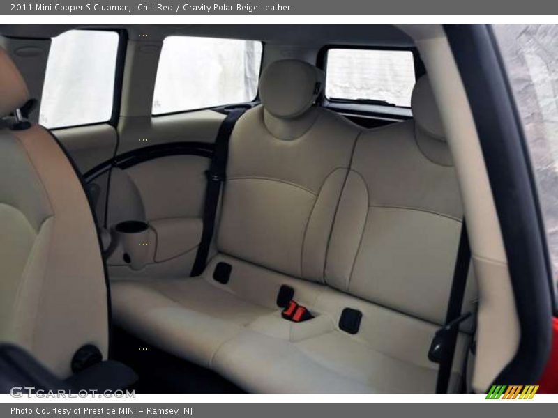 Chili Red / Gravity Polar Beige Leather 2011 Mini Cooper S Clubman