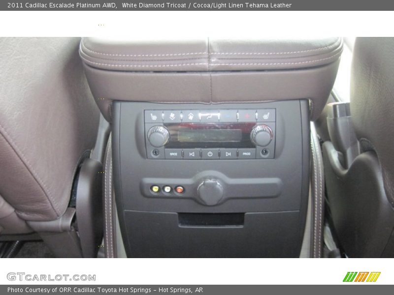 White Diamond Tricoat / Cocoa/Light Linen Tehama Leather 2011 Cadillac Escalade Platinum AWD