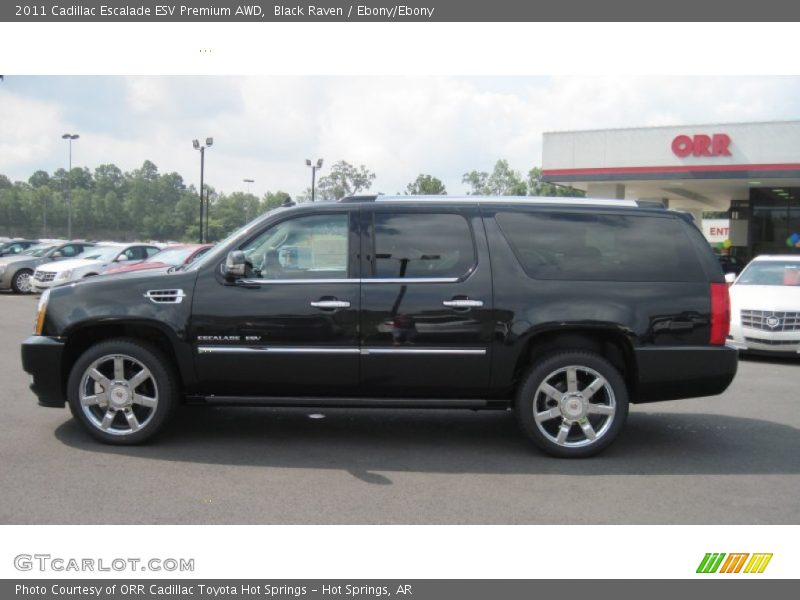 Black Raven / Ebony/Ebony 2011 Cadillac Escalade ESV Premium AWD