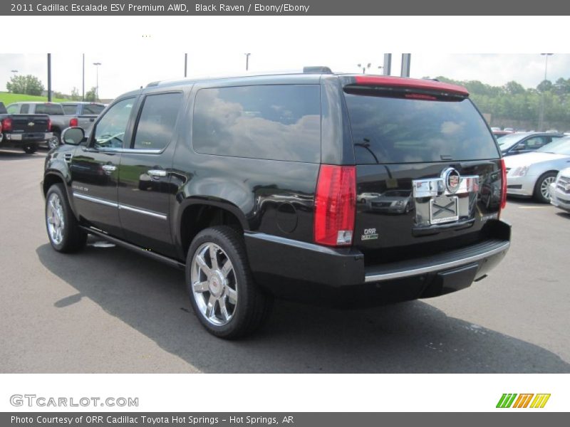 Black Raven / Ebony/Ebony 2011 Cadillac Escalade ESV Premium AWD