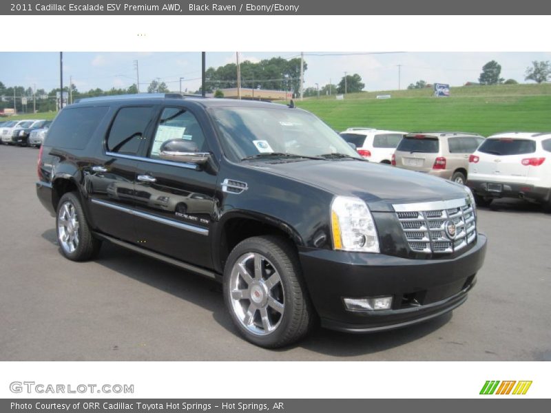 Black Raven / Ebony/Ebony 2011 Cadillac Escalade ESV Premium AWD