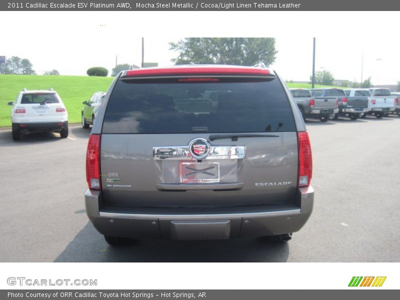 Mocha Steel Metallic / Cocoa/Light Linen Tehama Leather 2011 Cadillac Escalade ESV Platinum AWD