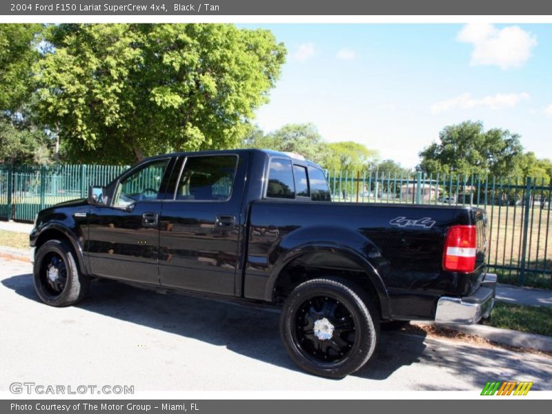 Black / Tan 2004 Ford F150 Lariat SuperCrew 4x4