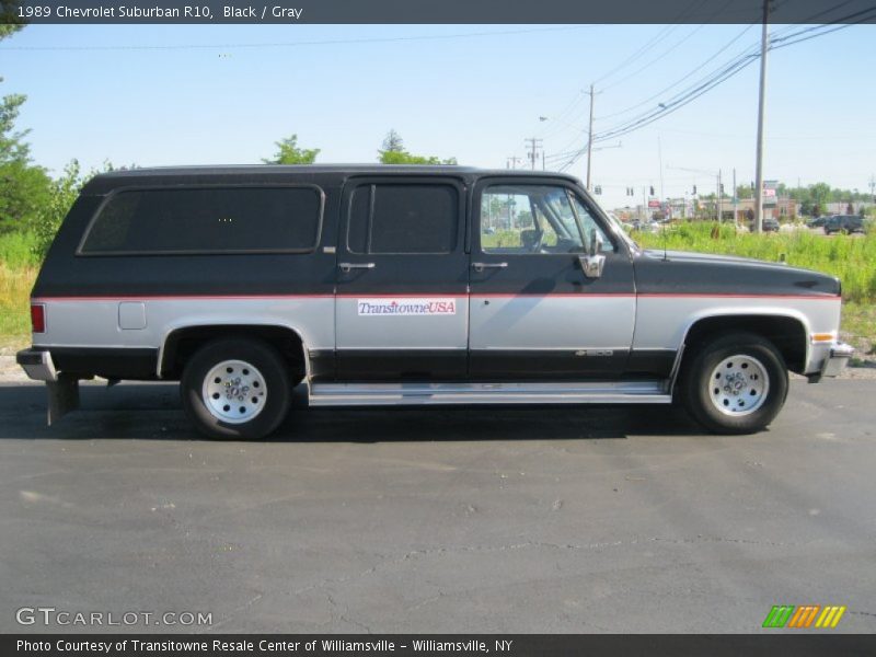 Black / Gray 1989 Chevrolet Suburban R10
