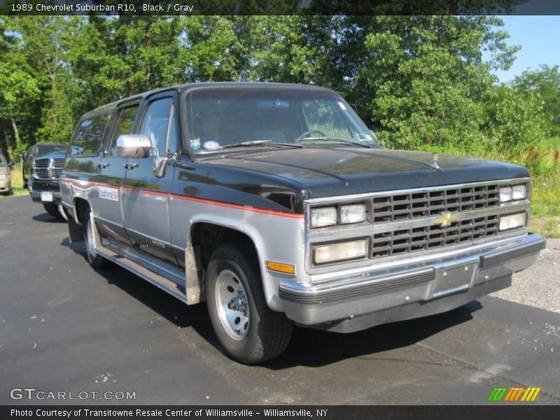 Black / Gray 1989 Chevrolet Suburban R10