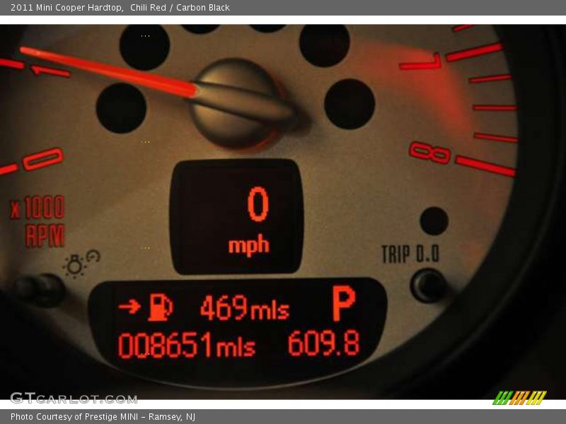 Chili Red / Carbon Black 2011 Mini Cooper Hardtop