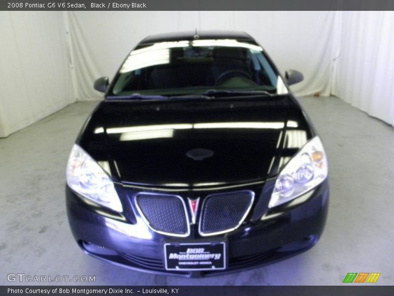 Black / Ebony Black 2008 Pontiac G6 V6 Sedan