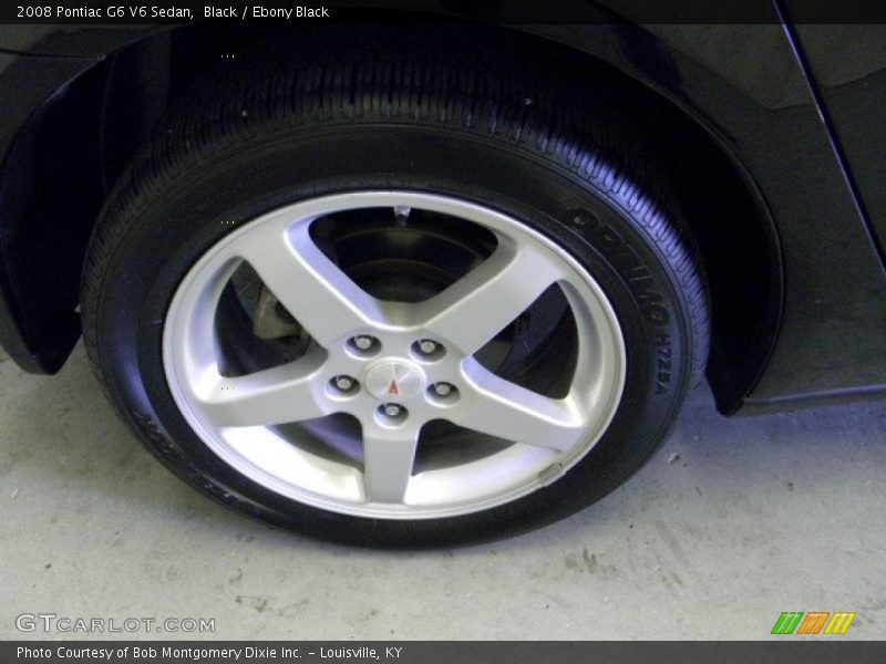 Black / Ebony Black 2008 Pontiac G6 V6 Sedan
