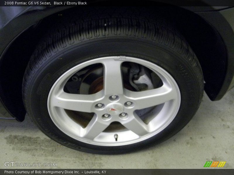Black / Ebony Black 2008 Pontiac G6 V6 Sedan